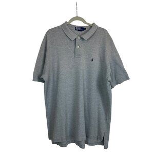 Polo By Ralph Lauren Polo Shirt Men's XXL Gray Short Sleeve Classic Preppy